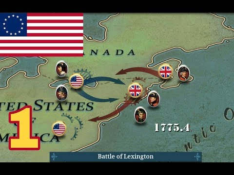 Видео: Battle of Lexington. Кампания США - #1. European war 6