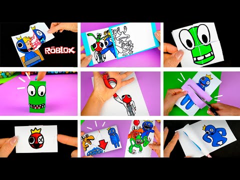 Видео: 10 Идей Роблокс Радужные Друзья из бумаги