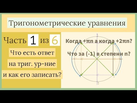Видео: Что есть ответ на тригонометрическое уравнение? Тригонометрические уравнения Часть 1 из 6.