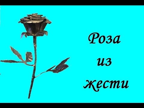 Видео: Роза из жести