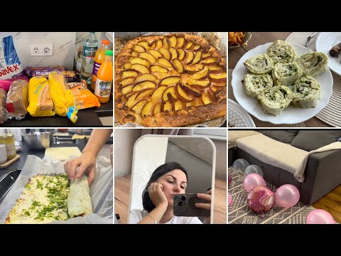 Видео: 🔥🥧галета з персиками| рулет з кабачка| закупка| доці 6 років||кухонні помічники