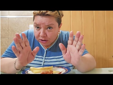 Видео: МУКБАНГ🍽 КАРТОШКА И МЯСО.Опять ночь НАЖРАЛАСЬ. MUKBANG💥shorty with a cape,got drunk again at night