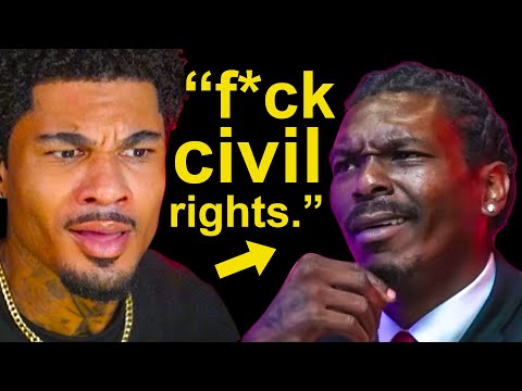 Видео: Черный мошенник из MAGA разоблачен в дебатах о гражданских правах