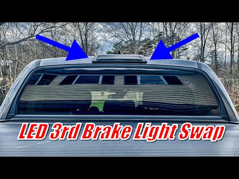 Видео: Как установить светодиодный третий стоп-сигнал? Это очень просто! ... Toyota Tundra Platinum 2020...