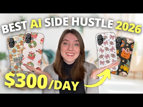 Видео: Как заработать 300 долларов в день, продавая чехлы для телефонов с шаблонами ИИ на Etsy (простой ...