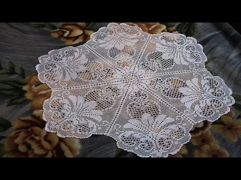 Видео: СКАТЕРТЬ КРЮЧКОМ "КОРОЛЕВСКАЯ ЛИЛИЯ" - ЦАРИЦА ФИЛЕЙКИ. ЧАСТЬ 1.