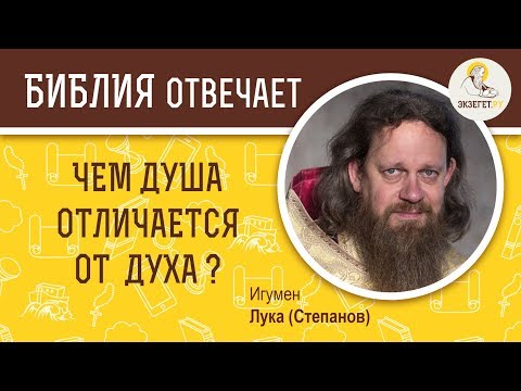 Видео: ЧЕМ ДУША ОТЛИЧАЕТСЯ ОТ ДУХА? Дух, душа и тело. О личности - Библия отвечает. Игумен Лука (Степанов)