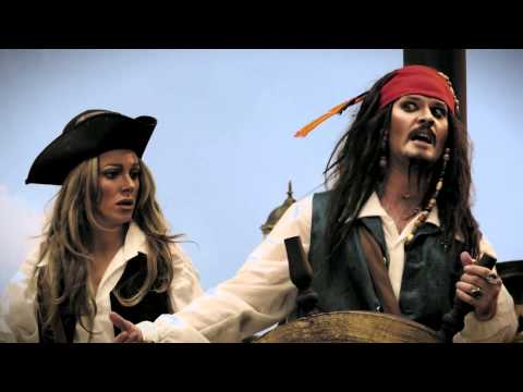 Видео: Супергерои. Пираты Карибского моря. Женщина на корабле.