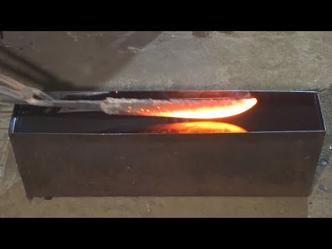 Видео: 61 Японский нож с хамоном Часть 3 Бонус