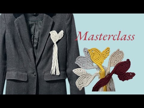 Видео: | DIY| bird | macrame | hand made | accessories | брошка пташка| макраме| ручна робота | аксксуари