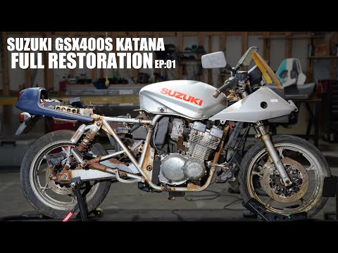 Видео: SUZUKI GSX400S KATANA Полная реставрация 01 | Катану бросили на 16 лет.