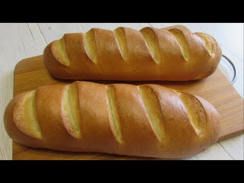 Видео: Хлеб белый, батон молочный. Домашний белый хлеб рецепт