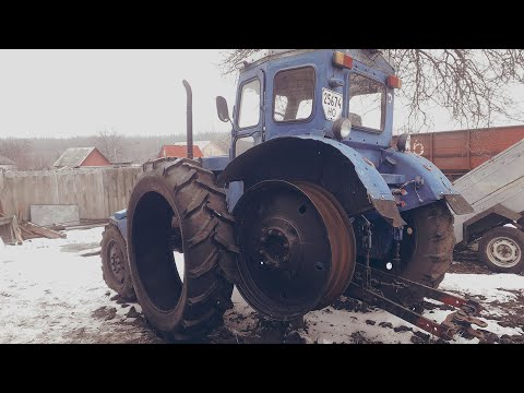 Видео: Ставим шини 15.50 R38 на Трактор Т-40АМ (На рідні диски)