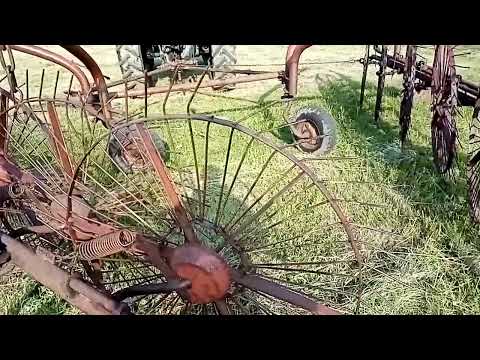 Видео: Испытание граблей ГВК-6 две половинки