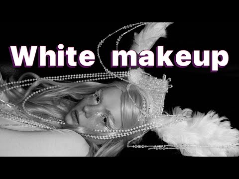Видео: White makeup. Мой пример макияжа #ugolekmakeup #whitemakeup #makeuptutorial