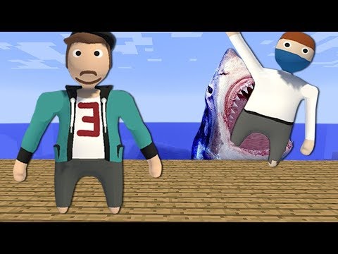 Видео: ПЛАСТИЛИНОВОГО МАЙНКРАФТЕРА СЪЕЛА АКУЛА!