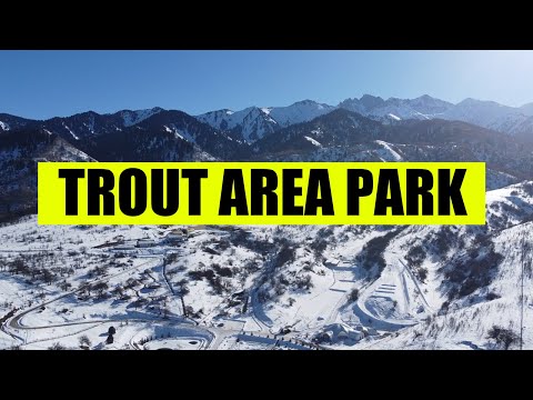 Видео: Зимняя рыбалка на форель в красивейшем месте, рыбалка в Талгаре на "Trout area park", рыбалка 2022