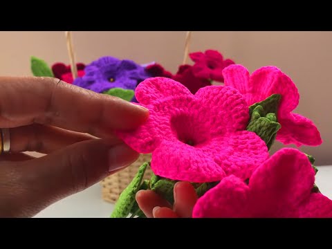 Видео: Вязание крючком петунья
