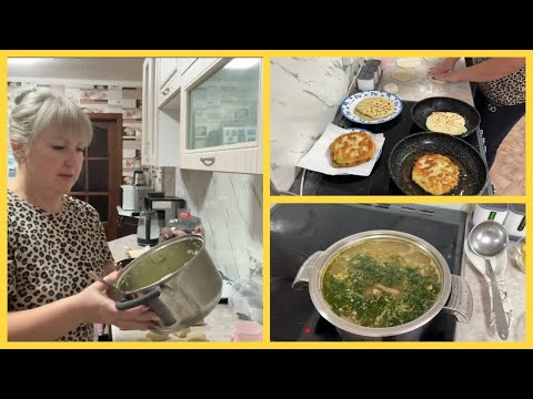 Видео: Спустили КАПУСТУ . Солянка и ЛЕПЕШКИ с КАРТОФЕЛЬНОЙ начинкой