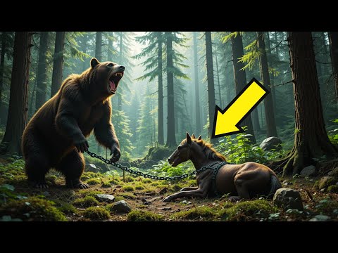 Видео: Фермер бросает больного мустанга в лесу на съедение медведям, то, что произойдет дальше, вас удивит