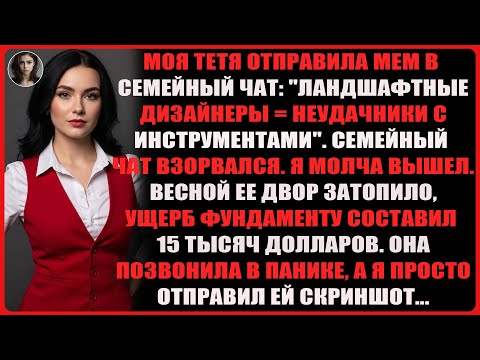 Видео: Моя тётя отправила мем в семейный чат: «Ландшафтные дизайнеры = неудачники с инструментами».