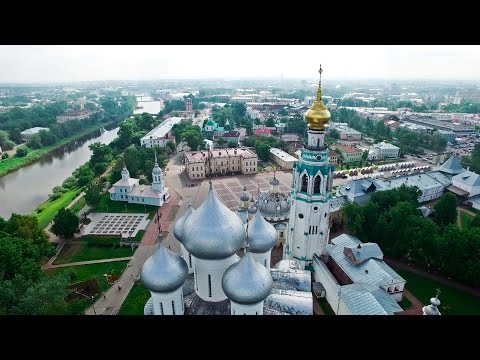 Видео: Полеты над Северной Фиваидой. Фильм 1. Соборная горка, Софийский собор, Вологодский кремль