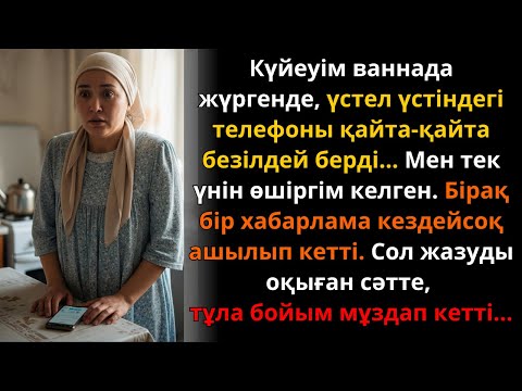 Видео: Күйеуім жуынғанда телефонынан ашылған хабарлама денемді мұздатты… | Ешкім естімеген әңгіме