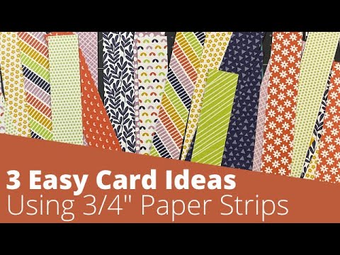 Видео: 3 простых способа использовать полоски бумаги шириной 3/4 дюйма