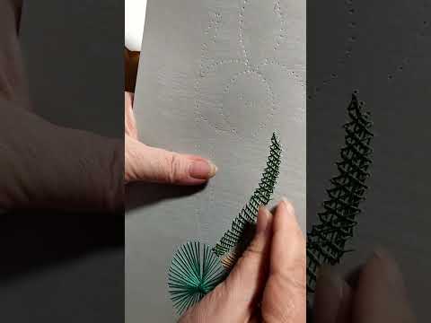 Видео: Панно "Ирис"в технике изонить Урок 2