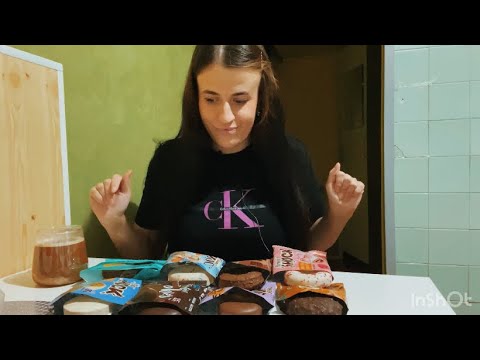 Видео: МУКБАНГ ОБЗОР ПРОТЕИНОВЫХ ПЕЧЕНЕК #asmr #мукбангазербайджан #eating #mukbang #food #breakfast 