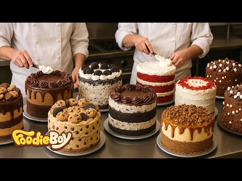 Видео: Удивительный визуальный торт! Коллекция по изготовлению тортов - Корейская уличная еда