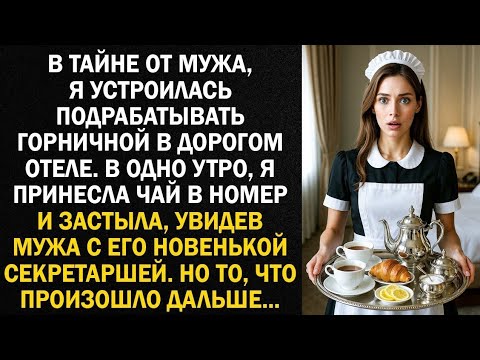 Видео: В тайне от мужа, я устроилась подрабатывать горничной в дорогом отеле. В одно утро, я принесла...