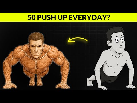 Видео: Что происходит, когда вы делаете 50 отжиманий каждый день