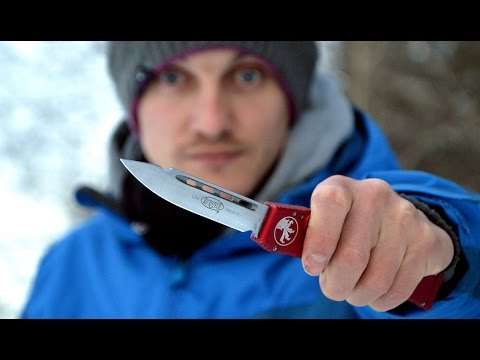 Видео: Обзор и поюз Microtech HALO V. Бестолковый крутой нож.