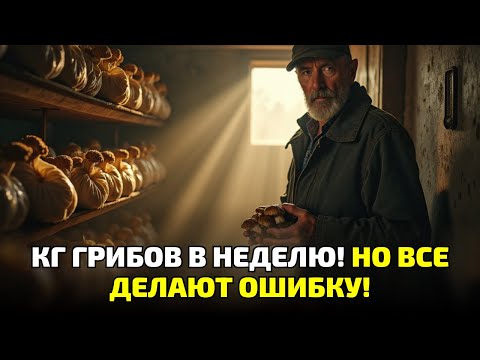 Видео: 50 кг грибов в неделю дома?! Люди теряют урожай из-за одной ошибки!
