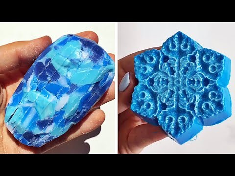 Видео: Асмр мыло резки | Удовлетворительное видео [ASMR] #19