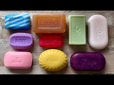 Видео: ASMR Soap cutting | Soap Carving|Резка мыла  | ASMR