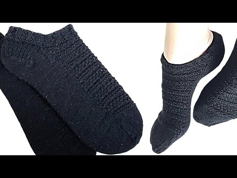 Видео: Короткие носочки спицами. Просто, быстро и красиво. #(2022)