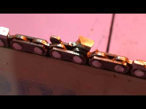 Видео: заточка цепи бензопилы напильником для начинающих