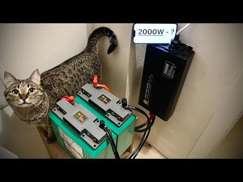 Видео: Резервное Питание в Квартире. Тест на нагрузку. КПД Инвертора. Инвертор с чистым синусом.