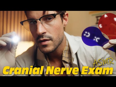 Видео: Подробный и реалистичный осмотр черепных нервов с помощью ASMR | Зрение, вкус, слух, осязание, тесты
