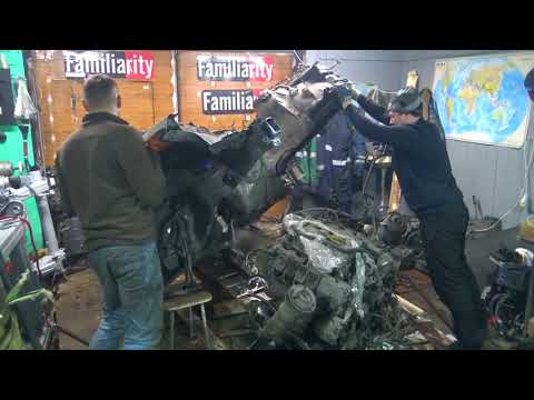 Видео: Распиленный и разобранный Mercedes S-Class засунуть в Гелендваген.