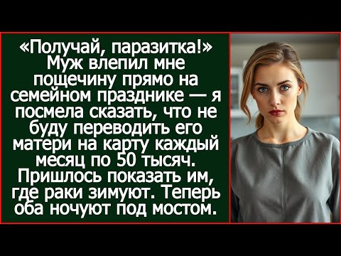 Видео: Муж влепил мне пощечину, когда я сказала, что не буду переводить его матери каждый месяц по 50 тысяч