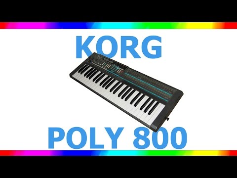 Видео: Поговорим о синтезаторах. Korg Poly 800.