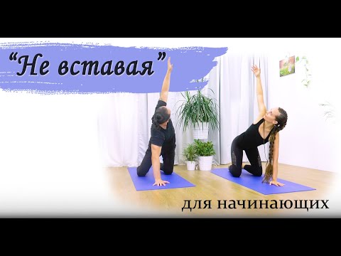 Видео: Йога для начинающих | "Не вставая" | мягкая динамика | ЙогаБанда