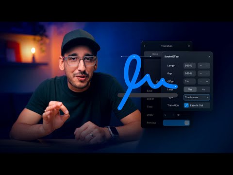 Видео: Анимация векторных траекторий в Framer (Урок анимации 18)