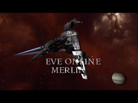 Видео: Eve online - Merlin катаемся рельсы + пассив шилд танк на миссиях 1-2 лвл