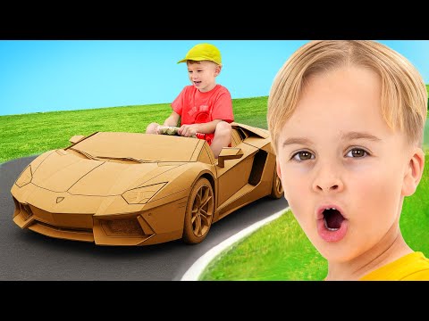Видео: Крис играет с мультяшными машинками для детей