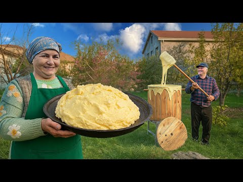 Видео: Приготовление Настоящего Домашнего Масла По Традиционному Деревенскому Способу