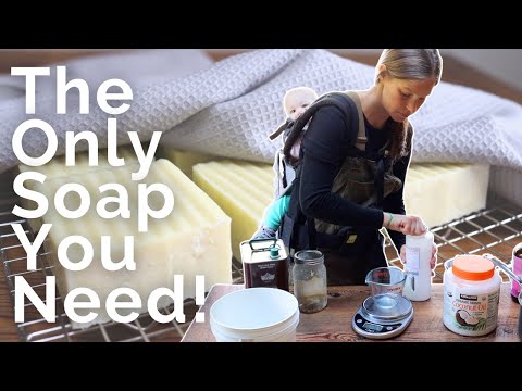 Видео: Простые в приготовлении бруски твёрдого шампуня из сального жира, которые мы используем для ВСЕГО!